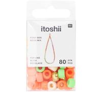 Rico Design Itoshii pack de 80 perles Ponii neon mix