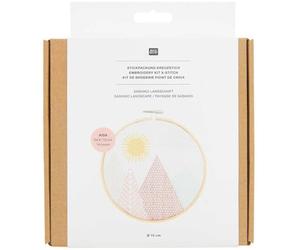 Rico Design Kit de broderie Sashiko Montagne