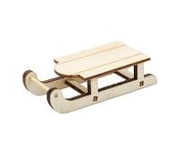 Luge miniature naturelle a peindre Multicolore G