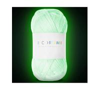 Rico Design Pelote Coton Phosphorescent pour Amigurumi RICORUMI Glow in The Dark 25 GR Color : Blanc (01 - Blanc)