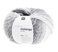 Pelote de laine à tricoter CREATIVE MELANGE CHUNKY -(...) - 07 Gris
