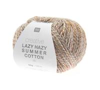 Rico Design Pelote de Coton à Tricoter Creative Lazy Hazy Summer Cotton Color : 021 écru