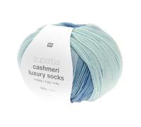 Rico Design Pelote de Laine à Chaussettes Superba Cashmeri Luxury Socks 4 Fils - 100g Douceur et Luxe pour Vos Pieds. Color : 31 Antarctique