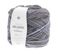 Rico Design Pelote de Laine Creative Melange Aran Wonderball - 200 GR Color : 28 Multicolore Clouds