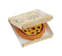 Rico Design Pizza Miniature dans Une boîte à Pizza, 3,2 x 3,2 cm pour Le Monde des lutins