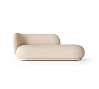 Ferm Living Chaise longue Divan Rico gauche Brossé blanc cassé