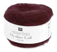 Fil exceptionnel à tricoter Essentials Baby Alpaca Loves Silk - 25GR - Rico Design 009 Rouge Bordeaux - 009 Rouge Bordeaux 009 Rouge Bordeaux