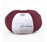 Rico Essentials Pelote de laine mérinos douce Aran 003 Bordeaux
