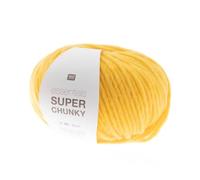 Rico essentials Super Chunky Laine 50 g ~ 80 m, Couleur 3 Jaune, épais Laine tricotée Crochet épaisseur 7 mm