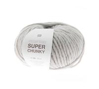 Rico essentials Super Chunky Pelote de laine 50 g ~ 80 m, couleur 9 gris, laine épaisse pour tricot crochet de 7 mm