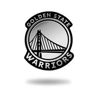 Rico Industries Autocollant 3D NBA Golden State Warriors avec Finition chromée