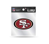 Rico Industries Autocollant NFL San Francisco 49ers Primary Logo 4x4, couleur de l'équipe, la taille de l'autocollant individuel peut varier