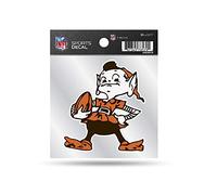 Rico Industries Autocollant rétro NFL Cleveland Browns 10,2 x 10,2 cm
