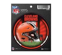 Rico Industries Autocollant rond en vinyle pour casque de l'équipe NFL Cleveland Browns