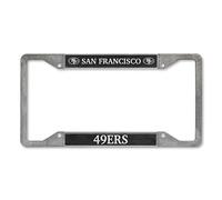 Rico Industries Cadre de Plaque d'immatriculation NFL Football San Francisco 49ers en étain 30,5 x 15,2 cm