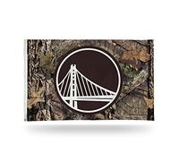 Rico Industries Drapeau/bannière/décoration murale NBA Golden State Warriors - Motif chêne mousseux - Simple face avec œillets métalliques pour extérieur/intérieur