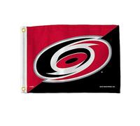 Rico Industries Drapeau de la LNH Hockey Carolina Hurricanes Diagonal Design 30,5 x 45,7 cm - Double face - Idéal pour bateau/voiturette de golf/maison, etc.