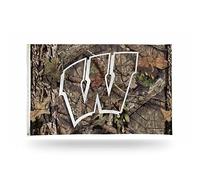 Rico Industries Drapeau de la NCAA Wisconsin Badgers Camo 0,9 x 1,5 m Bannière Drapeau simple face - Intérieur ou extérieur - Décoration d'intérieur
