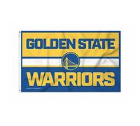 Rico Industries Drapeau NBA Basketball Golden State Warriors Bold 0,9 x 1,5 m sur une face - Intérieur ou extérieur - Décoration d'intérieur