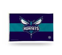 Rico Industries Drapeau NBA Charlotte Hornets 7,6 x 12,7 cm - Décoration intérieure ou extérieure