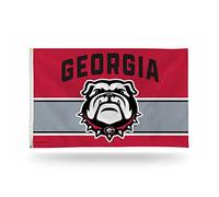 Rico Industries Drapeau NCAA Georgia Bulldogs 0,9 x 1,5 m - Simple face - Intérieur ou extérieur - Décoration d'intérieur