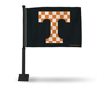 Rico Industries Drapeau unisexe de l'Université du Tennessee avec mât en T noir, multicolore, taille unique
