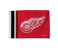 Rico Industries Drapeau utilitaire LNH Detroit Red Wings Stripes 30,5 x 43,2 cm - Double face - Idéal pour bateau, chariot de golf, maison, etc.