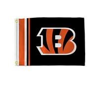 Rico Industries Drapeau utilitaire NFL Cincinnati à rayures Bengales 30,5 x 43,2 cm - Double face - Idéal pour bateau, chariot de golf, maison, etc.