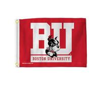 Rico Industries Drapeau utilitaire rouge des Terriers de l'Université de Boston de la NCAA - Double face - Idéal pour bateau/voiturette de golf/maison, etc.