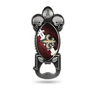 Rico Industries Fan Shop Décapsuleur magnétique en métal NFL New Orleans Saints, couleur de l'équipe, 2,25 x 5- US