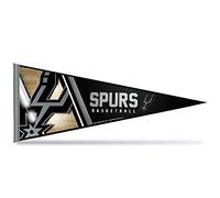 Rico Industries Fanion mural en feutre NBA Basketball San Antonio Spurs Primaire 30,5 x 76,2 cm - Idéal pour la maison/la chambre à coucher/la décoration de grotte d'homme
