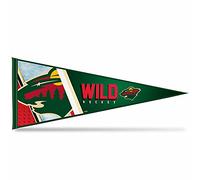 Rico Industries Fanions en feutre doux NHL Minnesota Wild Primary 30,5 x 76,2 cm - À accrocher - Décoration d'intérieur (salle de jeux, cave, chambre à coucher)