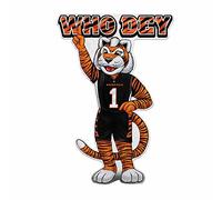 Rico Industries Fanions NFL Cincinnati Bengals en forme de mascotte en forme de fanion - Décoration de maison et de salon - Feutre doux à accrocher