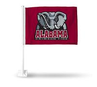 Rico Industries FG150115 Drapeau de voiture Alabama Bordeaux avec logo éléphant 40,6 x 49,5 cm