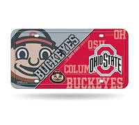 Rico Industries Générique NCAA en métal Auto Tag, Mixte, MTG300103, Team Color, 12" x 6"