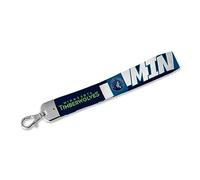 Rico Industries Lanière de poignet NBA Basketball Minnesota Timberwolves, joli bracelet porte-clés pour homme et femme, clés de voiture, badges, cartes, portefeuille, téléphone, appareil photo