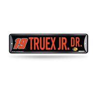 Rico Industries NASCAR Racing Martin Truex Jr Plaque de rue en métal 10,2 x 38,1 cm Décoration d'intérieur - Chambre - Bureau - Man Cave