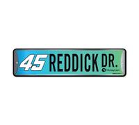 Rico Industries NASCAR Racing Tyler Reddick Plaque de Rue en métal 10,2 x 38,1 cm Décoration d'intérieur - Chambre - Bureau - Man Cave