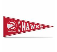 Rico Industries NBA Basketball Atlanta Hawks Retro 12" x 30" Felt Wall Décor Pennant - Great for Home/Bed Room/Man Cave Décor