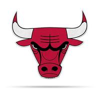 Rico Industries NBA Chicago Bulls NBA Primary Logo Shape Cut Pennant, Couleur de l'équipe, Empreinte de l'article: 18' x 18'