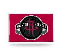 Rico Industries NBA Houston Rockets 'Global Logo' Drapeau simple face avec œillets 0,9 m x 1,5 m