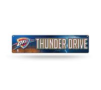 Rico Industries NBA Oklahoma City Thunder Plaque de rue décorative en plastique 40,6 cm