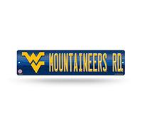 Rico Industries NCAA Angelo State Rams Haute résolution Plastique Plaque de Rue, Bleu