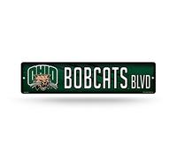 Rico Industries NCAA Angelo State Rams Haute résolution Plastique Plaque de Rue, Green