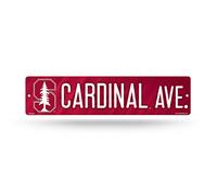 Rico Industries NCAA Angelo State Rams Haute résolution Plastique Plaque de Rue, Noir