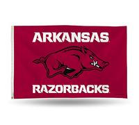 Rico Industries NCAA Bannière Drapeau 0,9 m par 1,5 m, FGB360104, Arkansas Razorbacks, 3x5 Foot