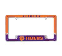 Rico Industries NCAA Clemson Tigers Cadre de Plaque d'immatriculation Bicolore 30,5 x 15,2 cm Chromé pour Voiture/Camion/SUV