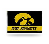 Rico Industries NCAA Drapeau Iowa Hawkeyes 91 x 152 cm avec œillets