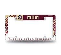Rico Industries NCAA Florida State Seminoles Mom Cadre de Plaque d'immatriculation chromé pour Voiture/Camion/SUV 30,5 x 15,2 cm