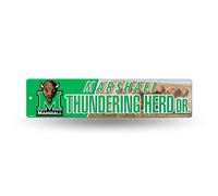 Rico Industries NCAA Marshall Thundering Herd Plaque de rue en plastique 10,2 x 40,6 cm